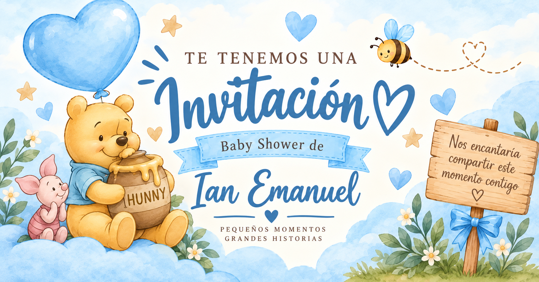 Invitación Baby Shower de Ian Emanuel